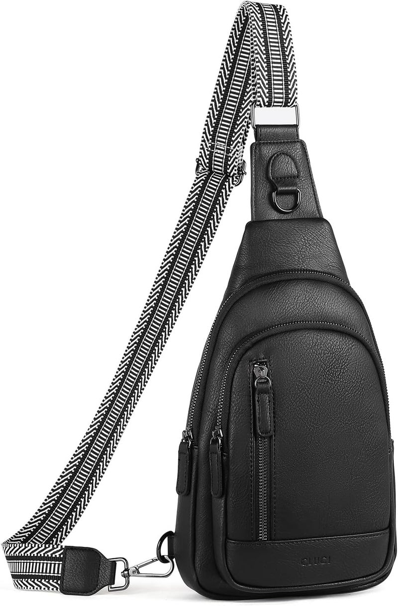 CLUCI Crossbody Bags for Women Men,Leather Sling Bag Cross Body Backpack for Woman Gifts for Women Birthday Unique - Image 1
